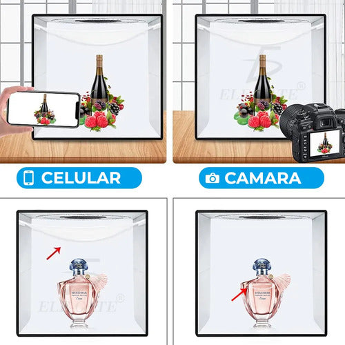 Caja De Estudio Fotográfico Con Luz Led Regulable