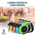 Correa Retráctil Para Perros Y Mascotas Mediana 5mts