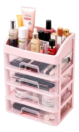 Organizador De Escritorio Con 4 Cajones Y Compartimentos