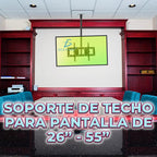 Soporte De Techo Para Tv Inclinable Ajustable De 26-55 Negro