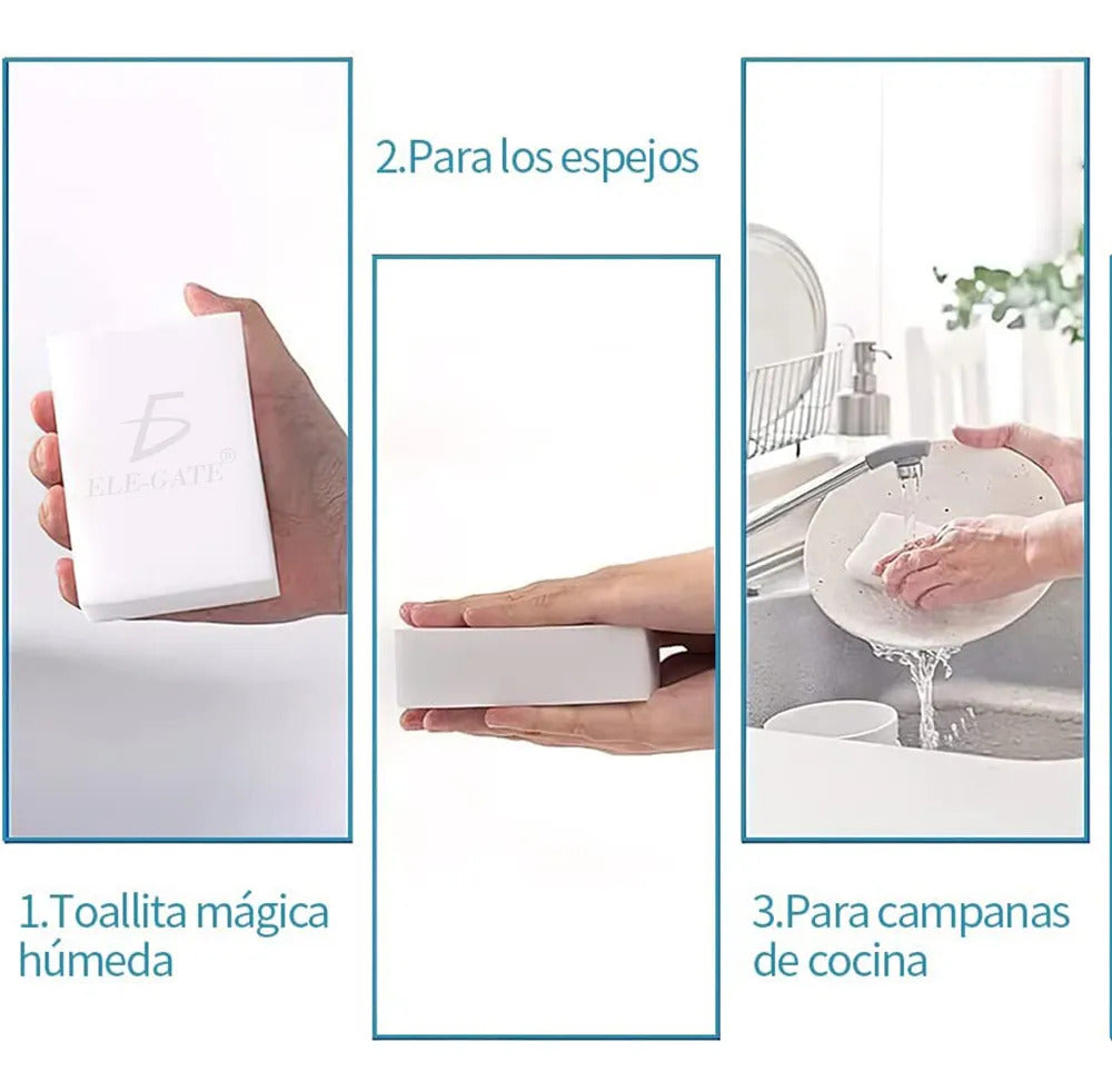 Esponja Mágica Magiesponja Para Limpieza Paquete 10 Pzs