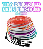 Manguera Tira Neon Led Flexible Luz Verde Con Eliminador