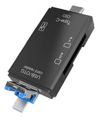 Lector de tarjetas 6 en 1 USB 3.0 OTG SD TF tipo C