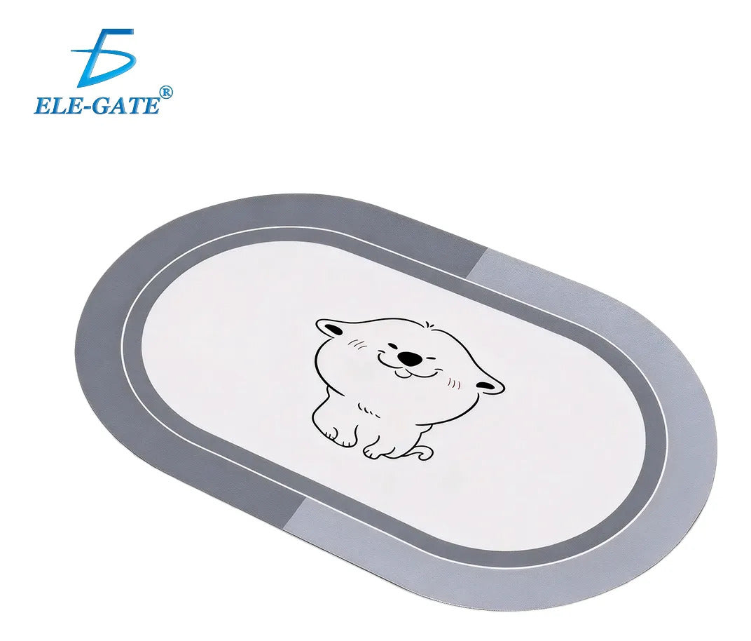 Tapete absorbente para baño y entrada modelo perro