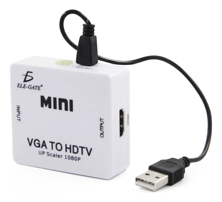 Mini Convertidor Adaptador De Señal Vga A Hdmi 1080p Tv