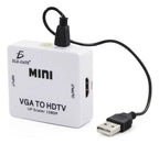 Mini Convertidor Adaptador De Señal Vga A Hdmi 1080p Tv