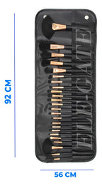 Set De Brochas De Maquillaje Profesional 24 Piezas Negro