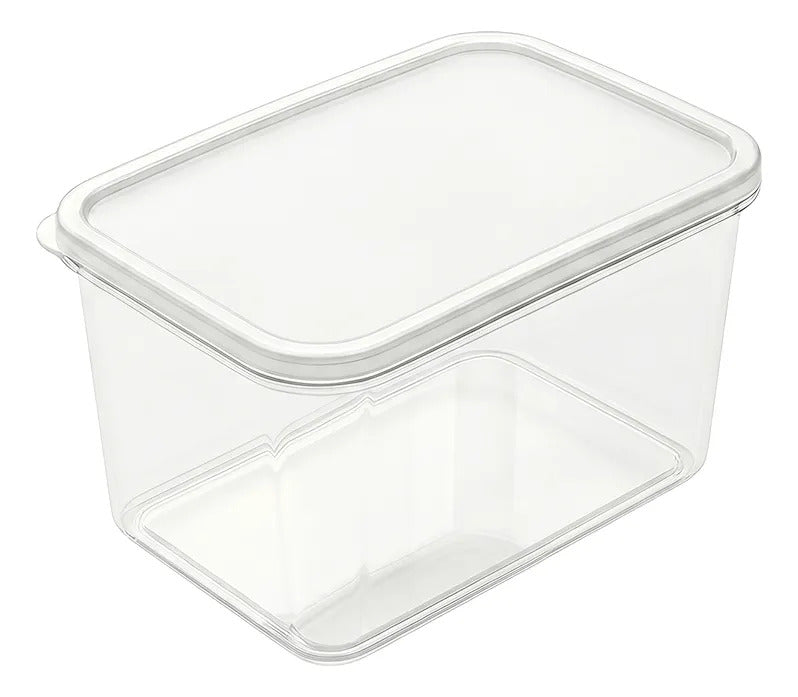 Contenedor Rectangular Transparente De 800 Ml Con Tapa