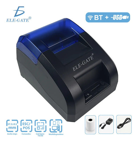 Impresora Térmica Pos 58mm Usb Y Bluetooth 5.0