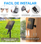 Guirnalda Solar De 5 Metros Con 50 Luces Led Rgb Agua
