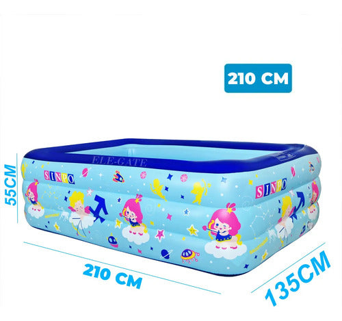 Alberca Piscina Inflable Familiar 210 135 55