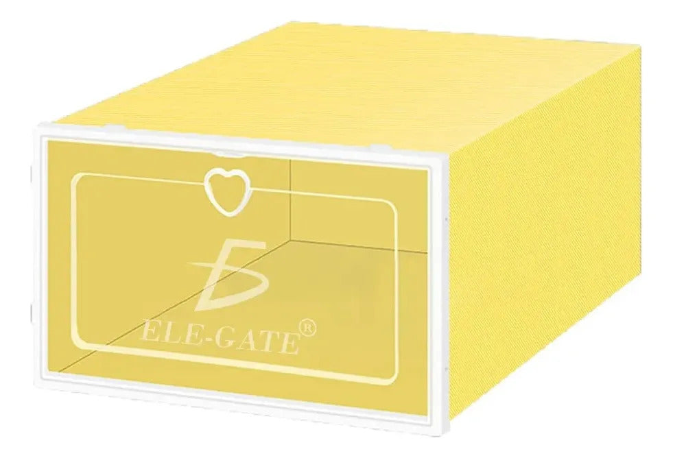 Cajas Organizadoras De Zapatos Apilables Almacenaje 6 Blanco