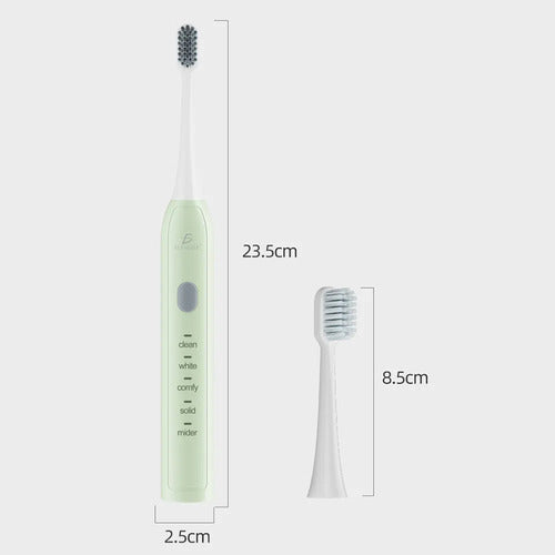 Cepillo De Dientes Eléctrico Recargable Ultrasónico Con 2