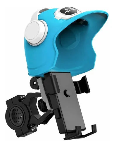 Soporte para teléfono con sombrilla tipo casco