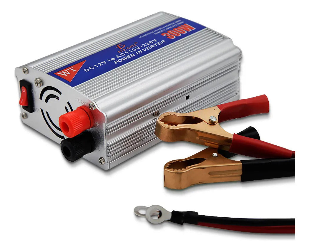 Inversor De Corriente Automotriz 300w 12v A 110v