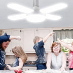 Lámpara Led 50w Tipo Flor Con 4 Pétalos Luminosos  Luz