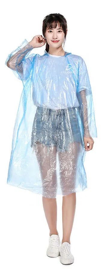 Impermeable Portátil Para Lluvia Unisex Tipo Gabardina Agua M