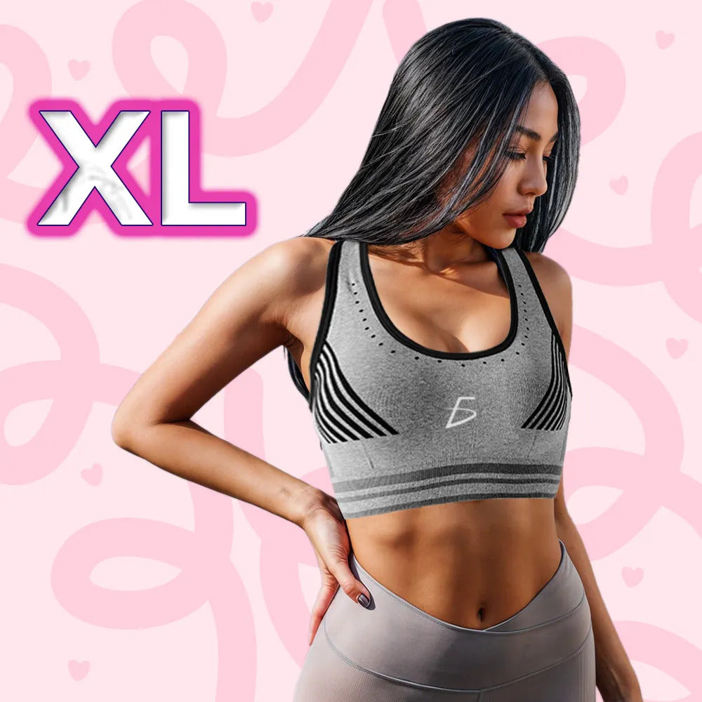 Top Deportivo Con Espalda Alta Y Relleno Sin Costuras Xl