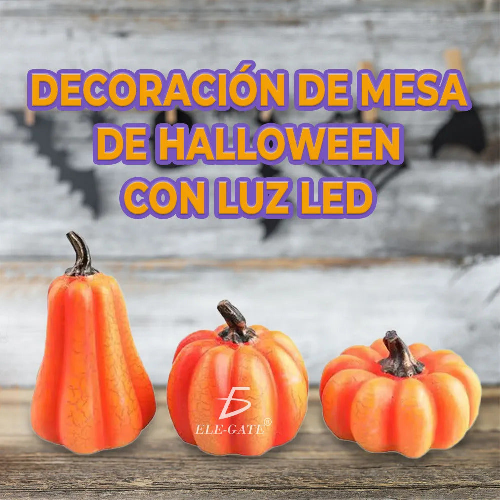 Decoración de mesa de Halloween con luz LED