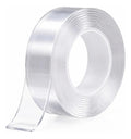 Cinta Nano Gel Transparente Doble Cara 5 M X 1 Cm