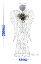 Ángel Decorativo Con Luces Led Cálidas Blanco Cálido