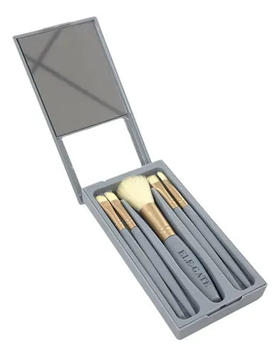 Set De 5 Piezas De Brochas De Maquillaje Con Estuche