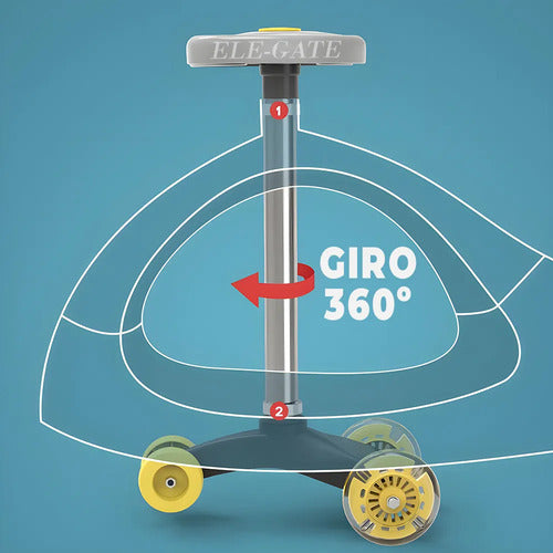 Carro Montable Patinete Twister Cinco Ruedas Infantil Sonido