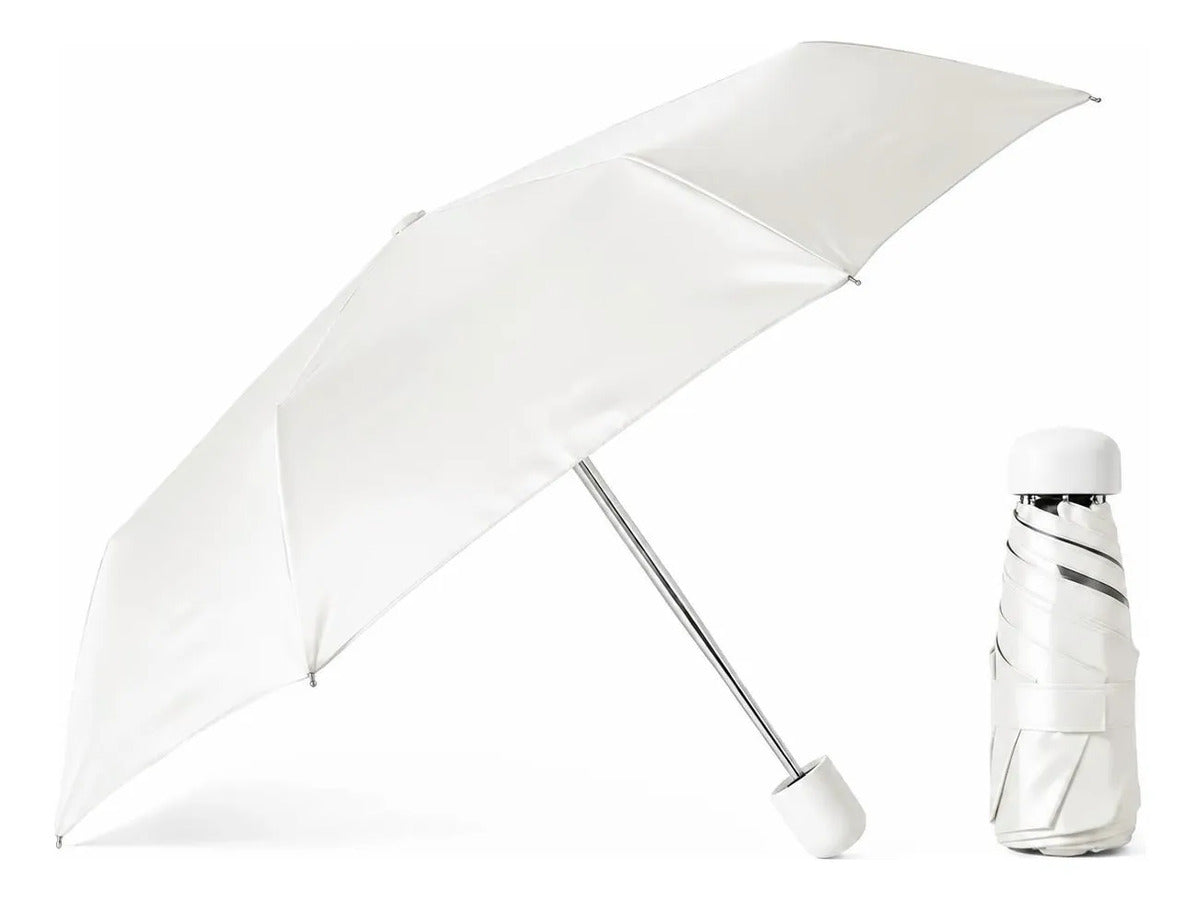 Paraguas plegable para sol y lluvia apertura fácil ideal