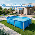 Piscina Rectangular Con Soporte Diversión Refrescante Para