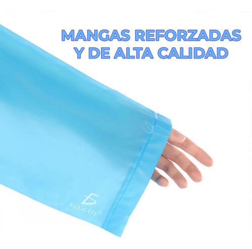 Capa Impermeable Portatil Para Lluvia Mujer Rojo M