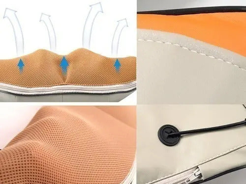 Masajeador Cuello Espalda Hombro Relajante Golpeteo Cervical Beige