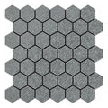 Azulejos adhesivos de PVC mosaico hexagonal gris 30 x 30 cm