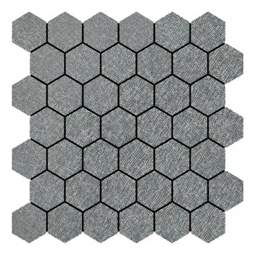 Azulejos Adhesivos De Pvc Mosaico Hexagonal Gris 30 X 30 Cm