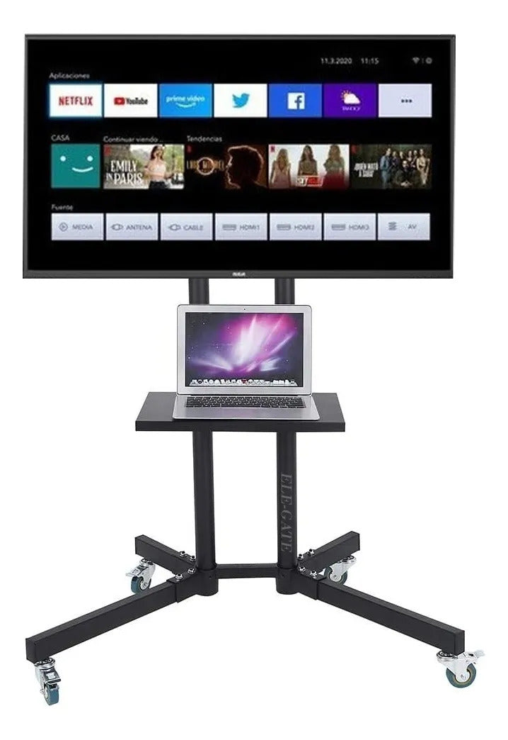 Soporte De Tv Móvil Con Ruedas Para Televisores De Pantalla