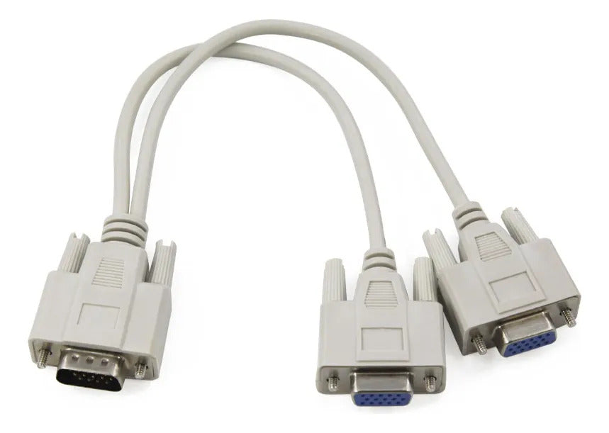 Cable Divisor Vga Video Splitter 2 Monitores A La Vez