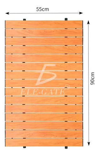 Mesa Enrollable Para Carrito Plegable 90 X 55 Cm Con
