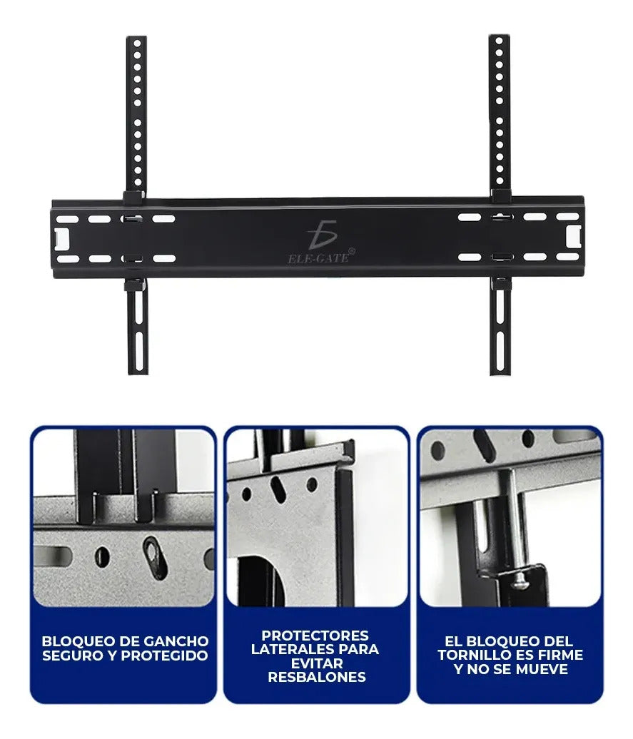 Soporte De Tv Fijo Delgado Para Pantallas De 26 A 55 Acero