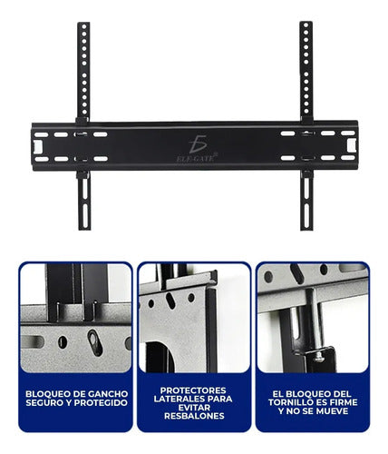 Soporte De Tv Fijo Delgado Para Pantallas De 26 A 55 Acero