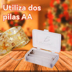 Listón De Tela Con Alma De Alambre Y Luz Led Cálida 5 Metros