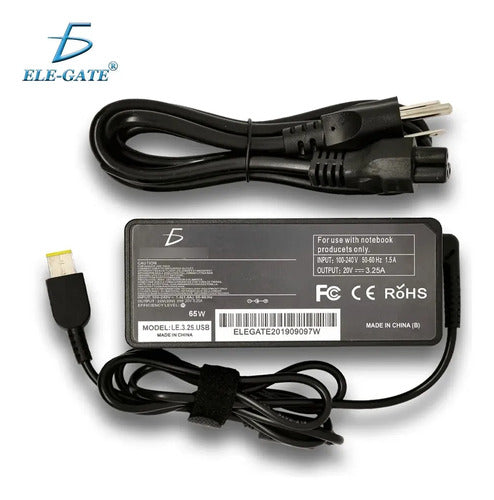 Cargador Para Lenovo Thinkpad 20v 3.25a 65w Punta Usb