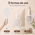 Mata Moscas Eléctrico Recargable Con Luz Uv 2 En 1