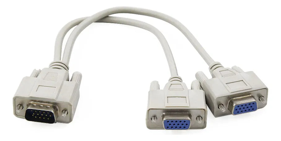 Cable Divisor Vga Video Splitter 2 Monitores A La Vez
