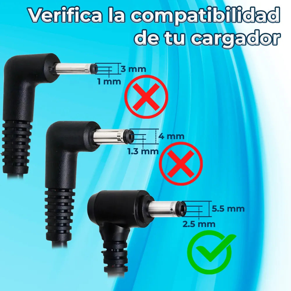Cargador Compatible Para Laptop Toshiba Entrada De Punta