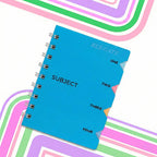 Libreta Rayada A5 Con 80 Hojas Portada Plastificada Y 4 Azul