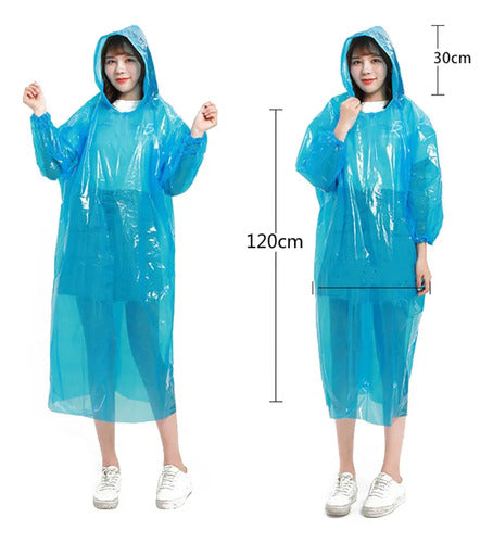 Impermeable Portátil Para Lluvia Unisex Tipo Gabardina Agua M