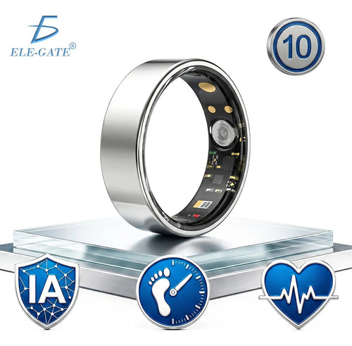 Anillo inteligente titanio plata talla 10