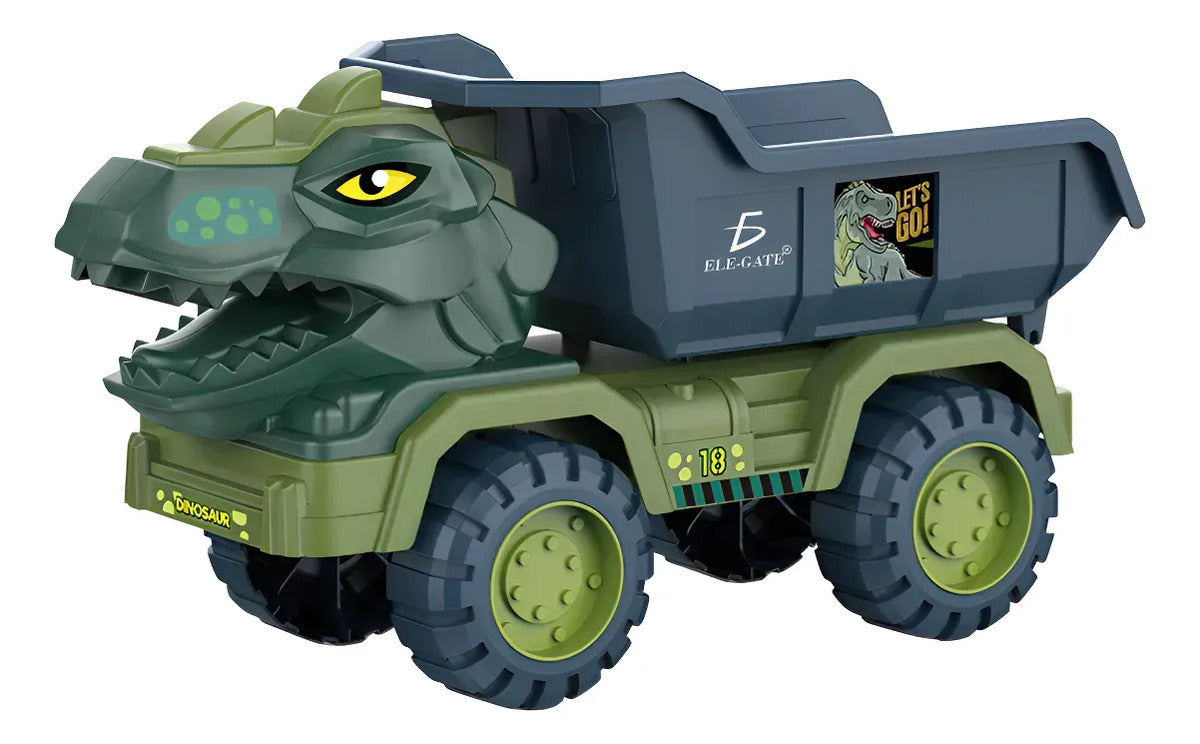 Coche de fricción con forma de dinosaurio