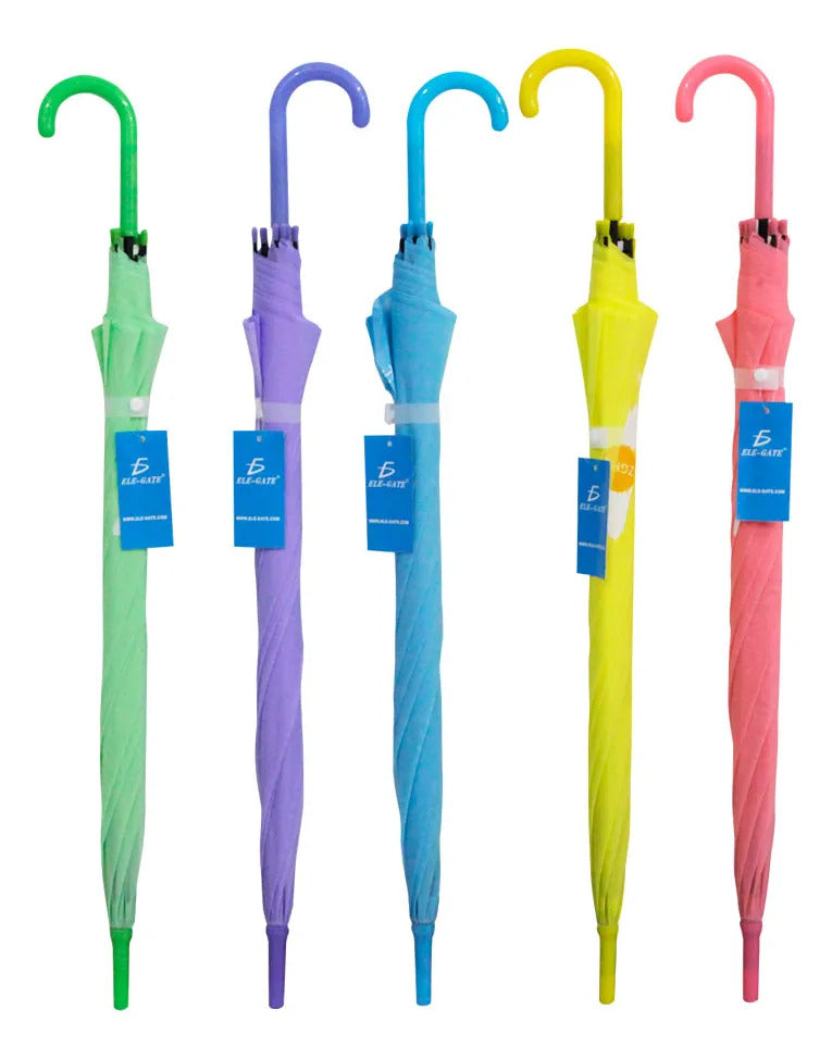 Paraguas Transparente De Colores Sombrilla Fashion