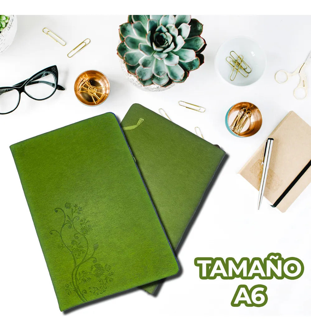 Libreta Con Tapa Acolchada Y Texturizada Con Hojas Tipo