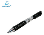 Pluma retráctil de gel azul punto medio azul